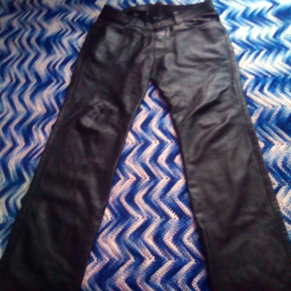 Mr. S Leather Low-rise Leather Jeans